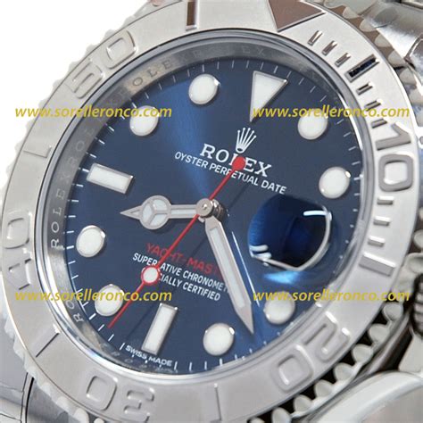 rolex yacht master blu